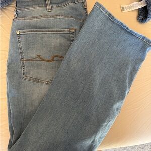 7 For All Mankind Blue Bootcut Jeans